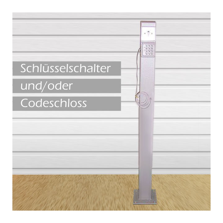 Standsäule mit Schlüsselschalter