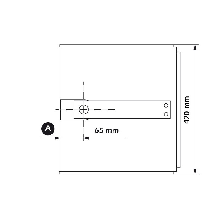 Unterflur-Drehtorantrieb Shark, Eco-Kit, Edelstahl, für 1-flügelige Tore bis 3,5m oder max. 600kg