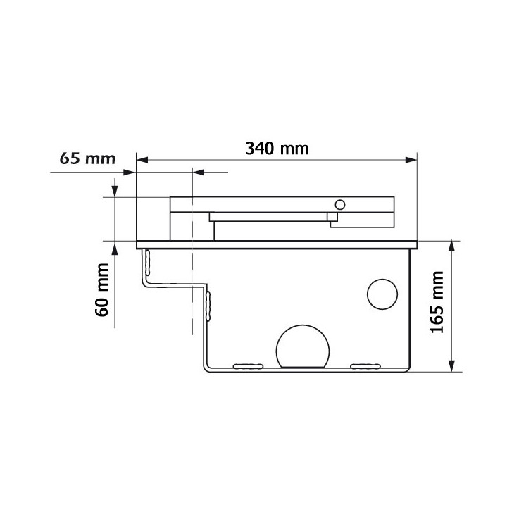 Unterflur-Drehtorantrieb Shark, Eco-Kit, Edelstahl, für 1-flügelige Tore bis 3,5m oder max. 600kg