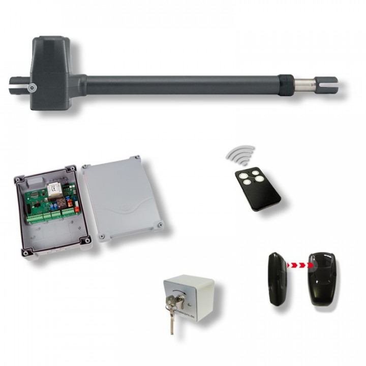 Spindel-Drehtorantrieb Leader 4 Komplett-Kit, für 1-flügelige Tore bis 3,5 m Flügelbreite