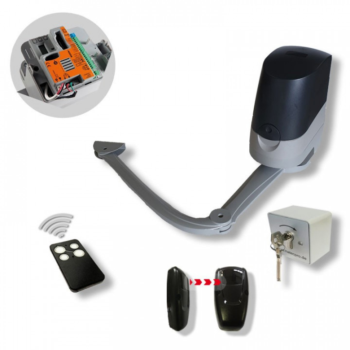 Hebelarm-Drehtorantrieb Simply, robuster Aufbau, einfache Montage