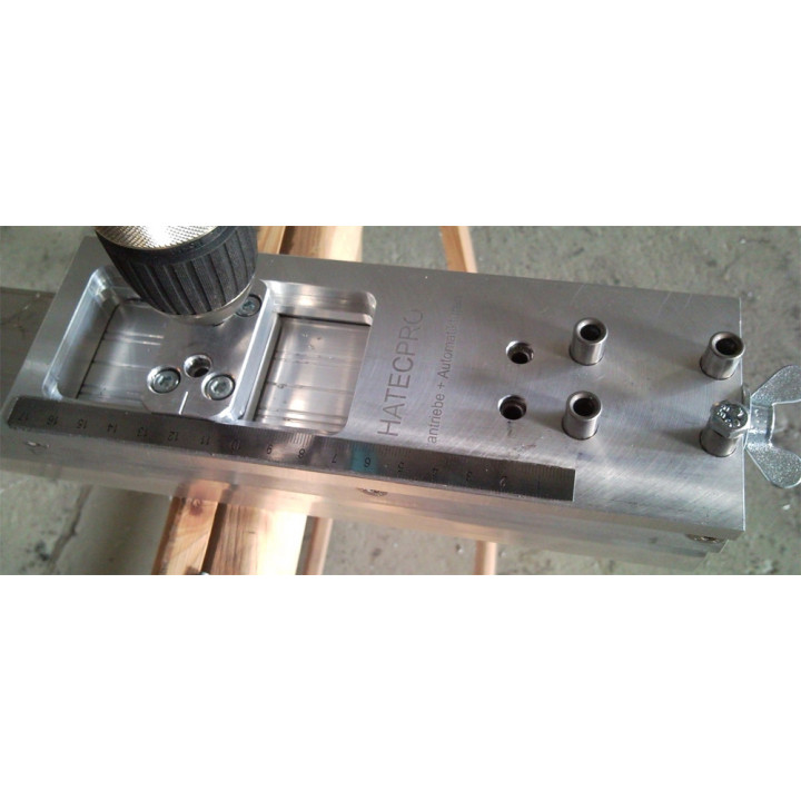 Bohrlehre, Bohrer-Set FST083A Schiebetorbausatz, (Kaution von 250,- € im Preis inbegriffen)