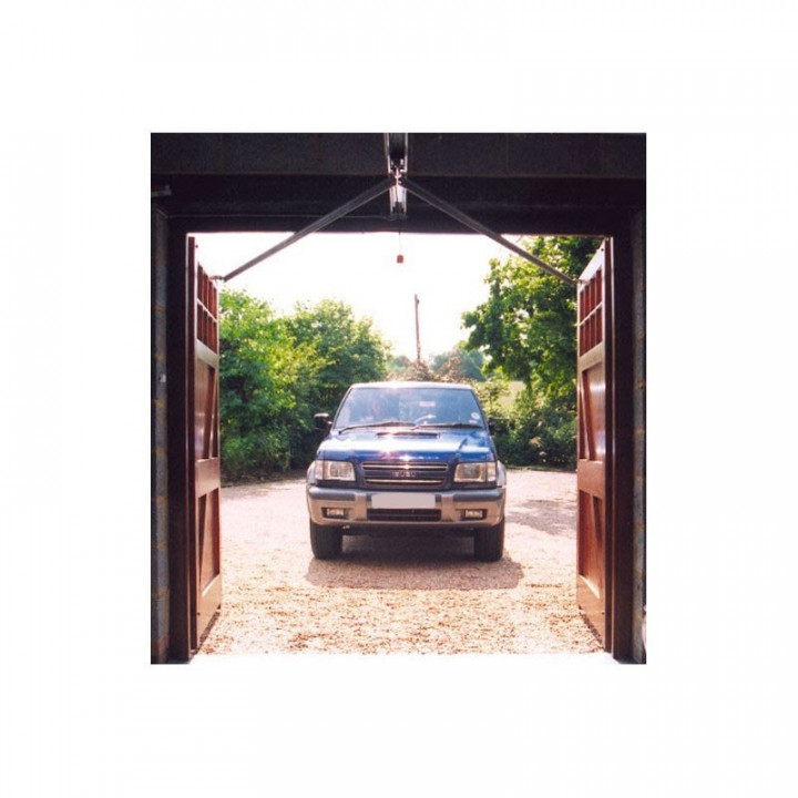 Flügeltorbeschlag für Garagen, Flügeltor, 2-flügelig