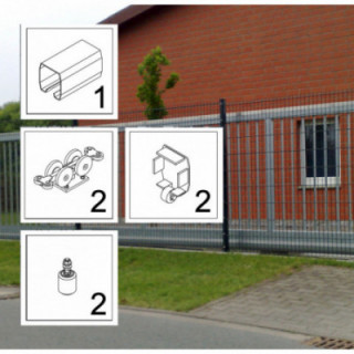 FST130S LD bis 8 m, Eco-Kit, Schiebetor-Beschlag, freitragend
