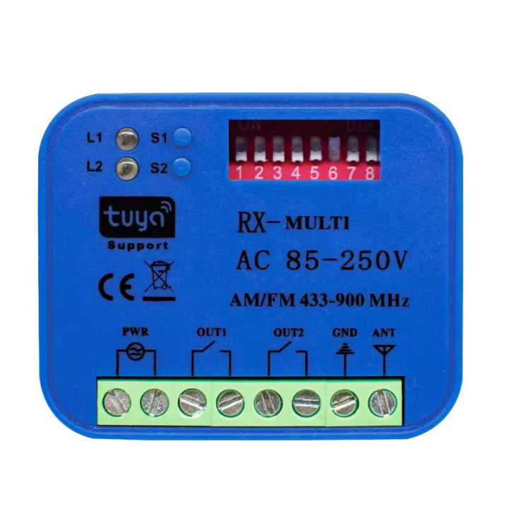 Funkempfänger, extern, 2-Kanal, 433 MHz, WLAN App-Steuerung