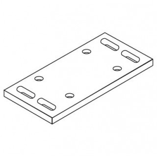 Höhenverstellbare Grundplatte Laufrollenbock LRB130/S