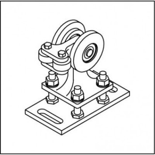 Laufrollenbock FST075, höhenverstellbar