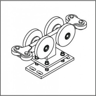 Laufrollenbock LRB150A-4QG, höhenverstellbar