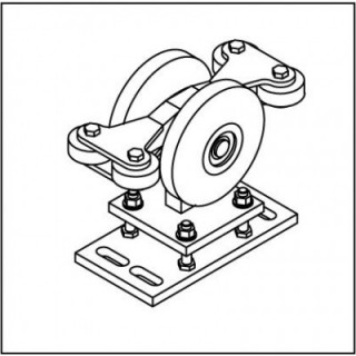 Laufrollenbock LRB192-4QG, höhenverstellbar