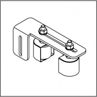 Obere Führungsrollenbügel FRBK083A mit 2 Polyamidrollen