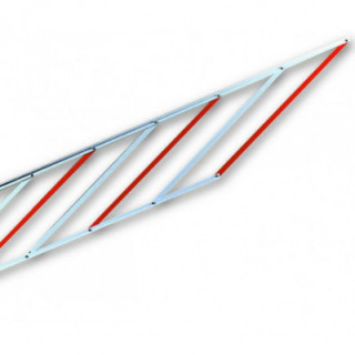 Park Schranken Gitter Hängegitter 2 m Länge Alu