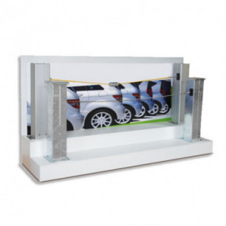 Automatische Absperrkette, Parkplatzsperre, 15 m Absperrbreite