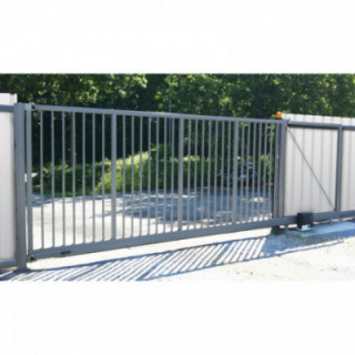 Schiebetor freitragend Komplettbausatz Aluminium mit Antrieb 4,5 m x 1,2 m