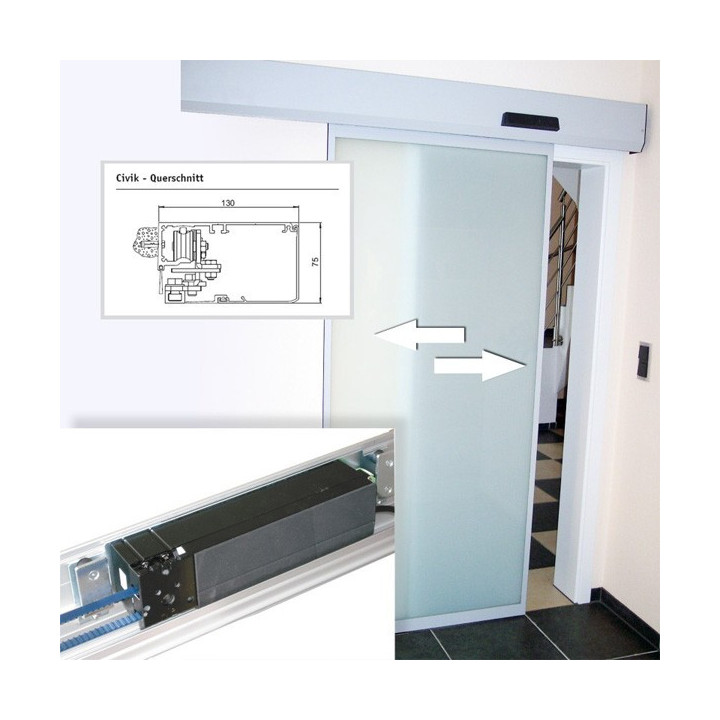 Schiebetürantrieb CIVIK, 1-flügelig