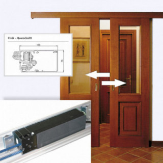 Schiebetürantrieb CIVIK 20800, 2-flügelig